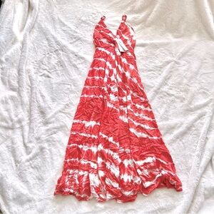 Beach By Exist | Coral tie dye maxi dress